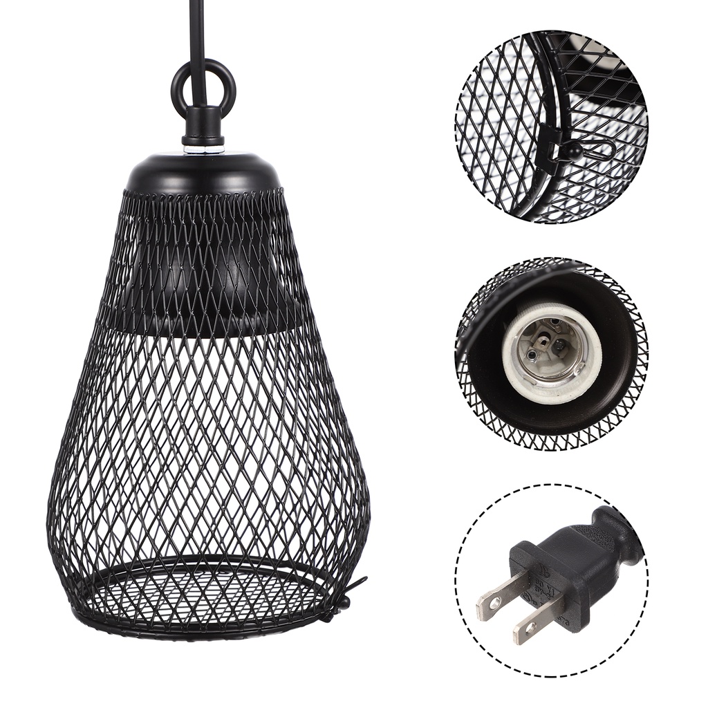 Lamp Reptile Cover Light Mesh Basking Shade Lampshade Anti Domes