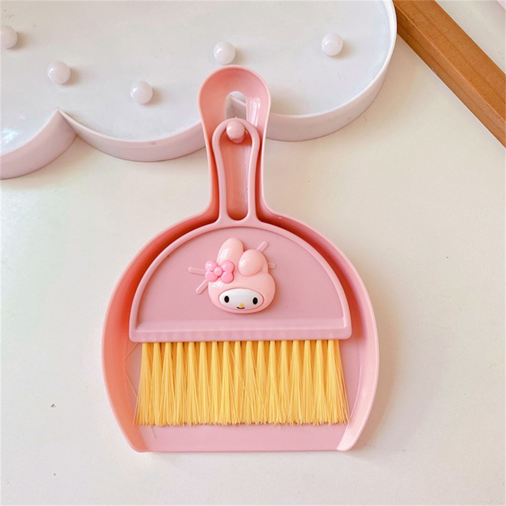 Sanrio desktop mini broom set cartoon kuromi my melody cinnamoroll