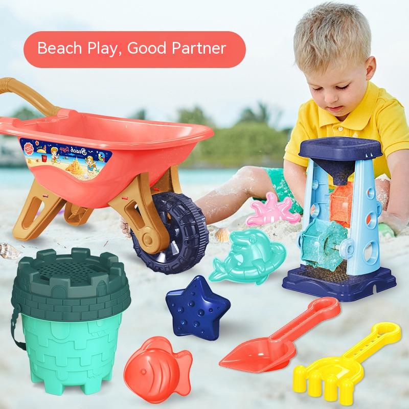 Children Beach Toy Car Set Baby Shovel Seaside Sand Digging Toys Tool