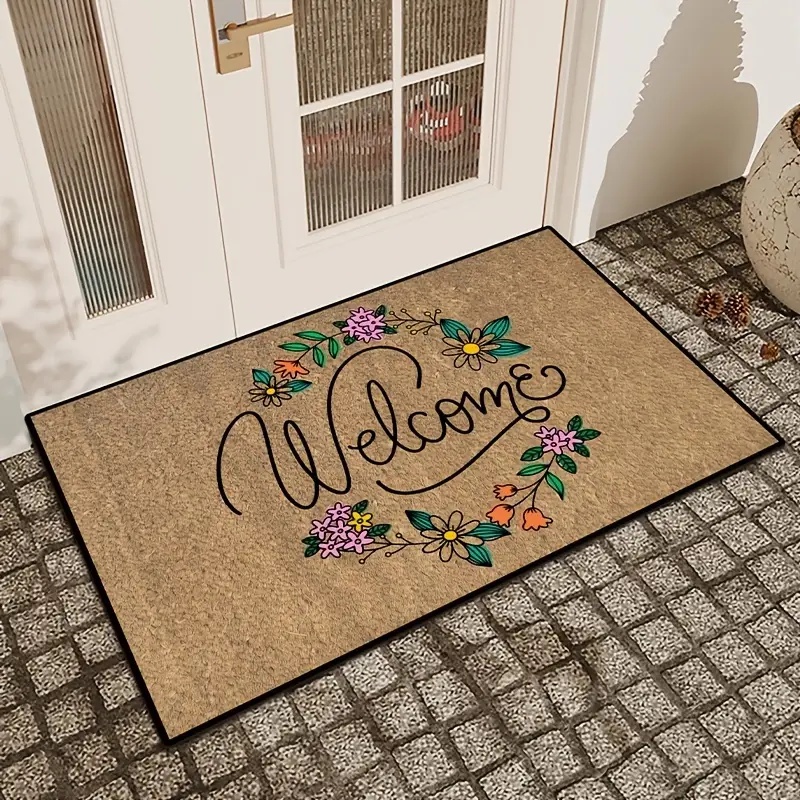 40x60cm Crystal Velvet Doormat Indoor Mat Water Absorb Anti-slip ...