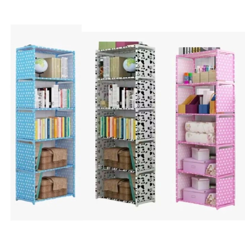 Portable Bookshelf Multipurpose Shelf 5level 4tier Bookshelf Shopee