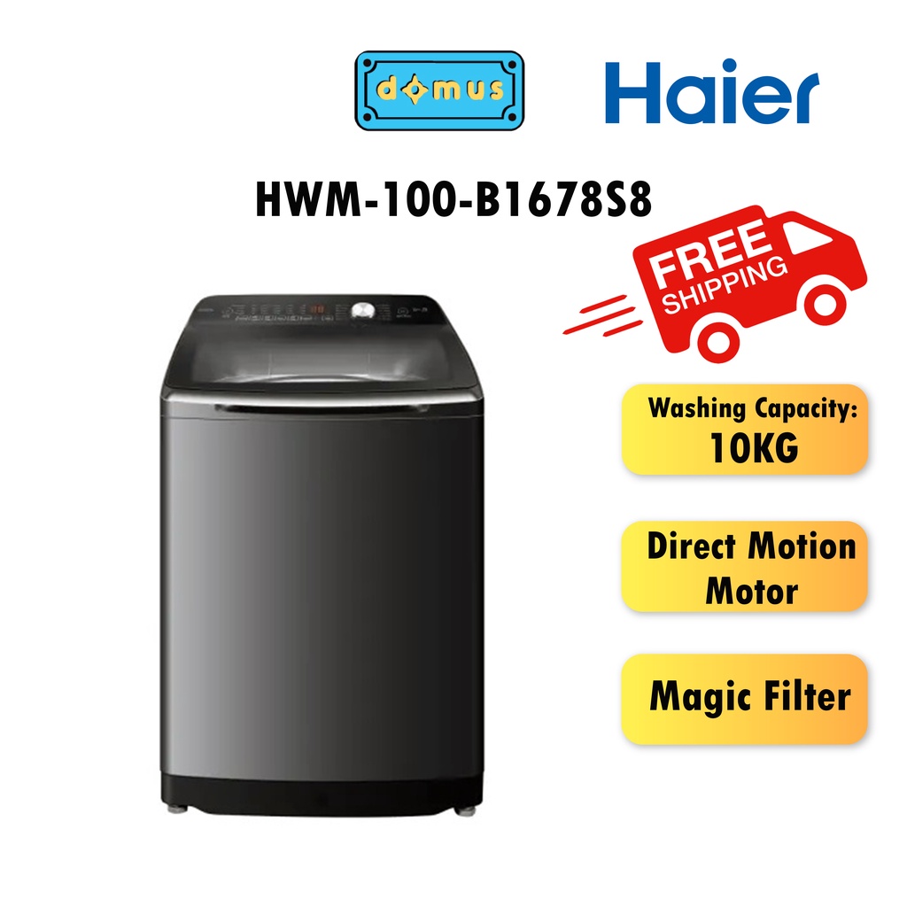 Haier DD Inverter Top Load Washing Machine (10kg) HWM100B1678S8 Shopee Malaysia