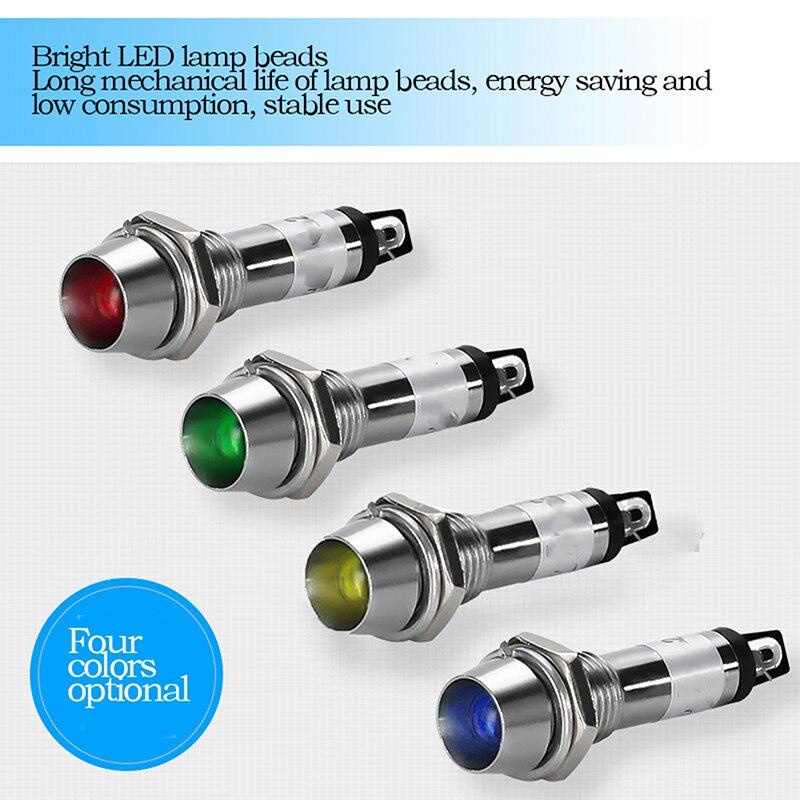 {GOOD} BEST XD81 Wire Leading Metal Indicator Warning Lights LED Pilot