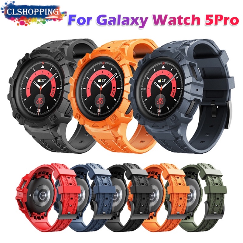 Silicone Strap for Samsung Galaxy Watch 5 Pro 45mm Watch Replacement