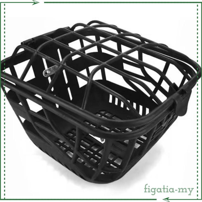 [FigatiaMY] Front Bike Basket with Lid Lightweight Pet Carrier Pannier