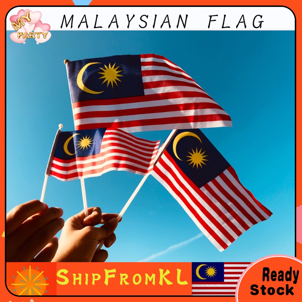 Malaysia Flag Hand 14cm X 21cm Bendera Tangan Malaysia Shopee Malaysia