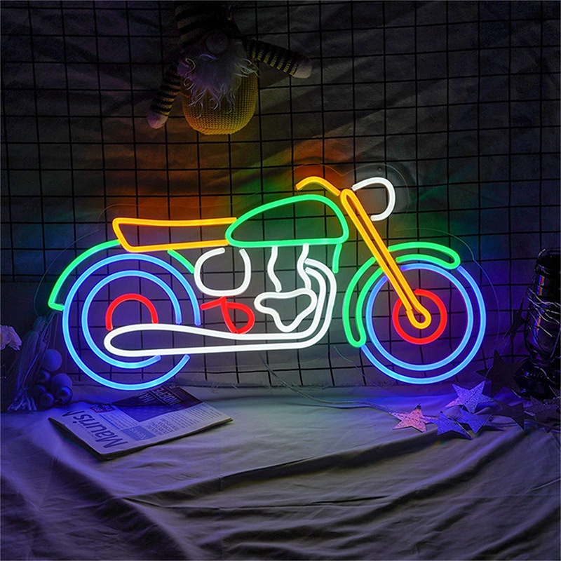 Classic Motorcycle LED Neon Sign LED Motorcycle, Motorcycle Neon Lights