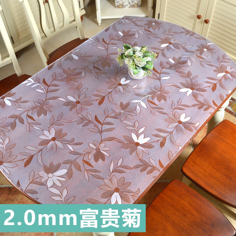 Se7ven Tablecloth living room folding oval PVC tablecloth kitchen