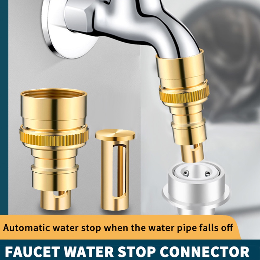 All Copper Washing Machine Faucet Adapter Anti Falling Automatic Water