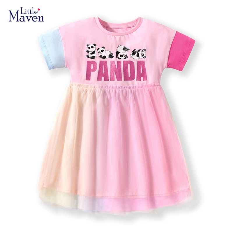 Little Maven Girls Dresses for Children Kids Clothes Children's