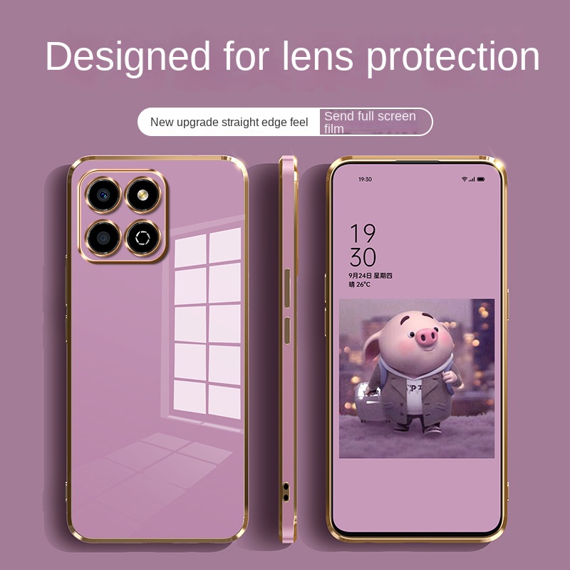Funda Magnética Para IPhone 14 | Compatible Con MagSafe | Con Cuerda Ajustable | Translúcida Mate | Color Morado