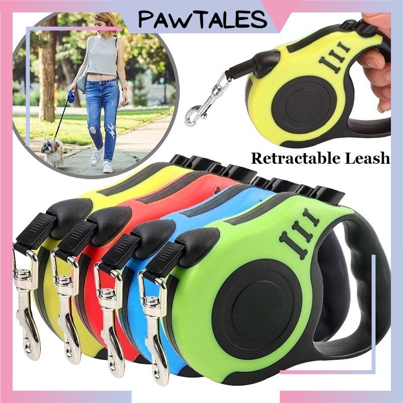 PAWTALES Pet Cat Dog Strip Lead Leash Retractable Traction Rope ...