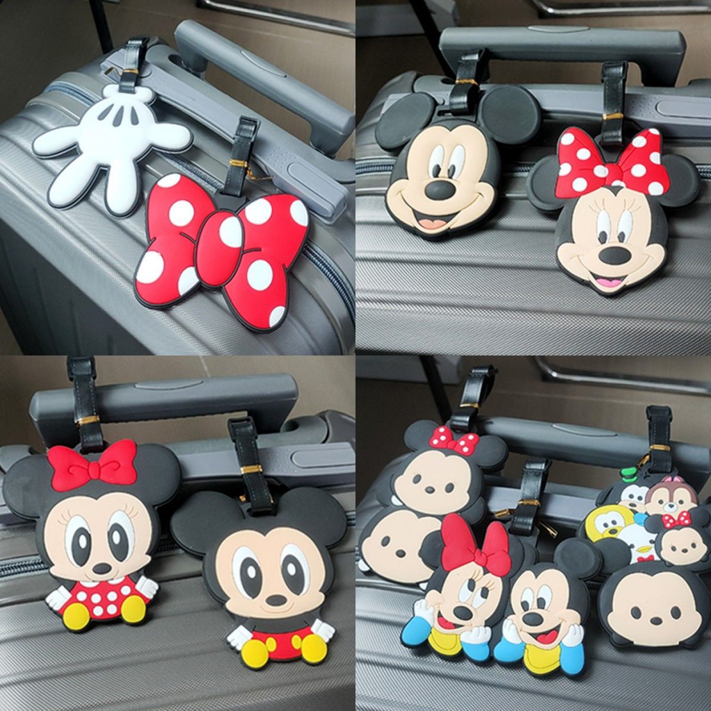 Travel Tag Mickey Mouse Cartoon Cute Luggage Tag Children Schoolbag Tag ...
