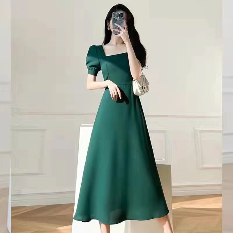korean dress green Green Tulle Short Prom Dress, Green A-Line Party Dress with Bow US 14 / Custom Color