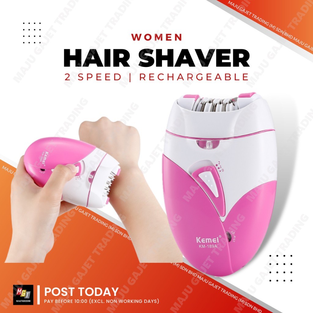 KEMEI Epilator Hair Removal Remover Shaver Ketiak Women Cukur Bulu