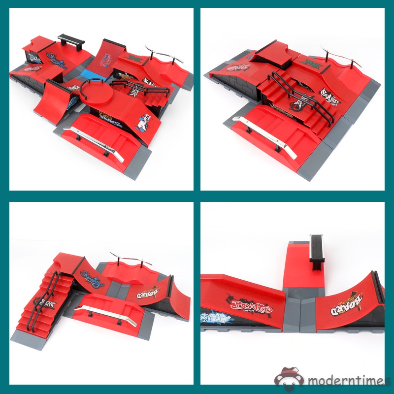 Skate Park Ramp Parts for Tech Decks Fingerboard Finger Board Parks