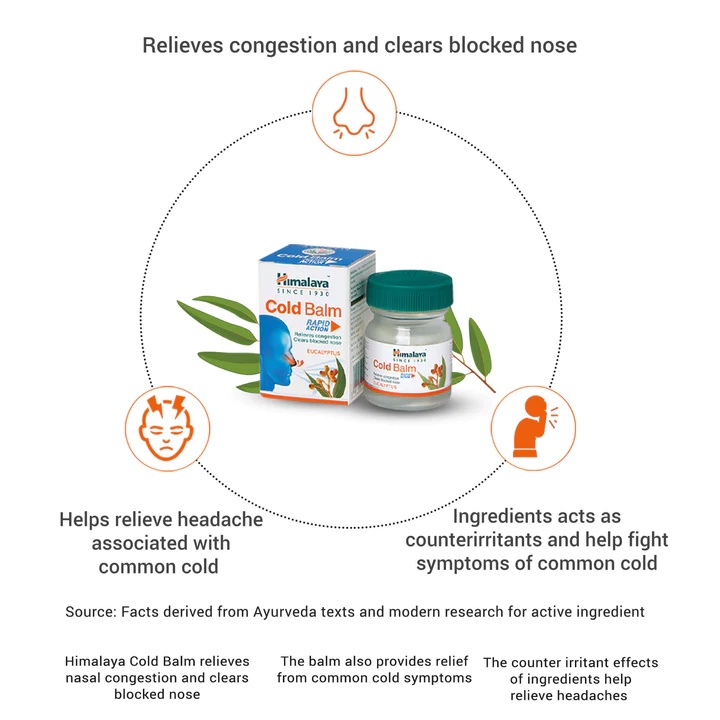 HIMALAYA Cold Balm(Rapid Action) | Pain Balm(Strong) (10g & 45g ...