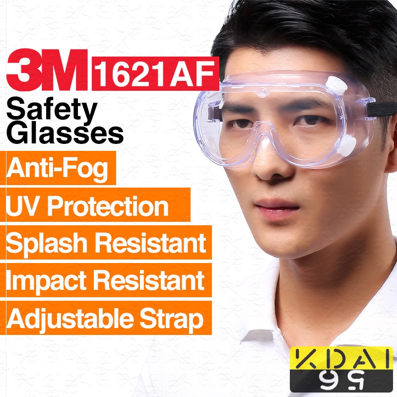 3M 1621AF 1621 Safety Goggles ANTI FOG can with spectacular Protective