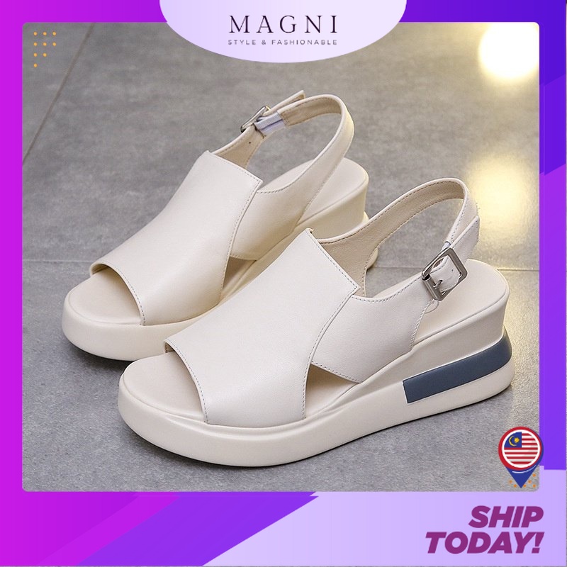 READY STOCK MAGNI Wedge Sandals Outdoor Peep Toe Sandal for Ladies HEELS M92 Shopee Malaysia