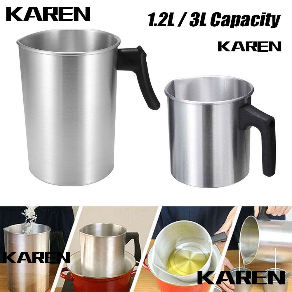2x Candle Making Pouring Pot, 44 oz Double Boiler Wax Melting Pot, Candle Making Pitcher, Heat-Resistant Handle, Silver
