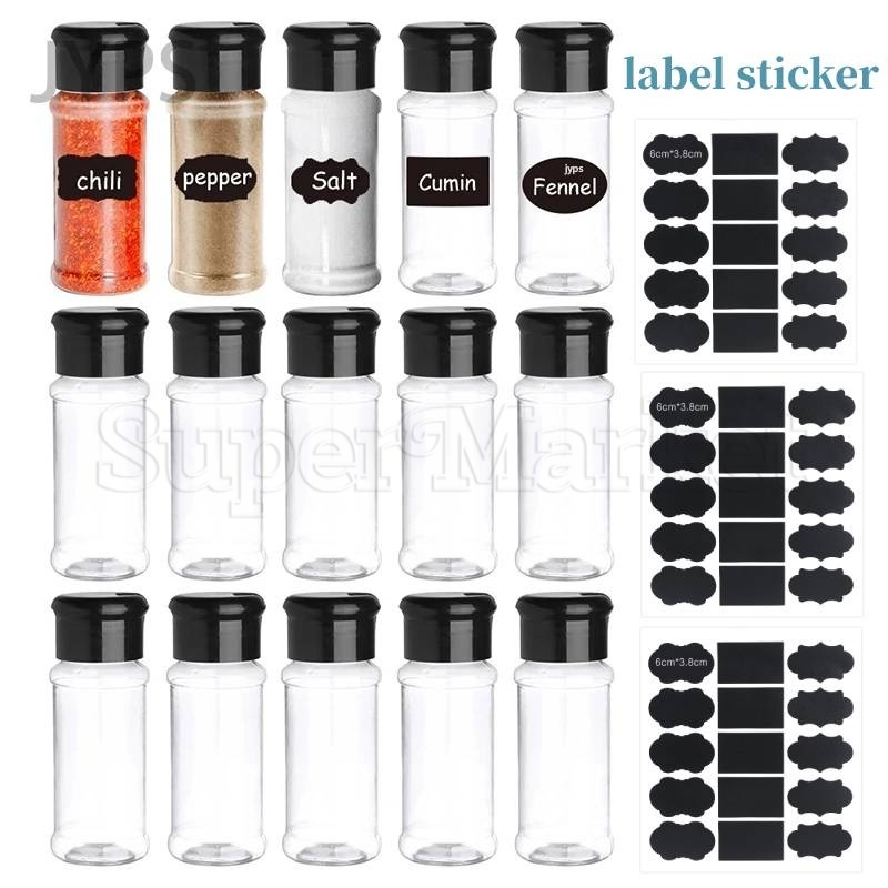 100ml Seasoning Bottle with Label Sticker / Kitchen Gadget Tool ...