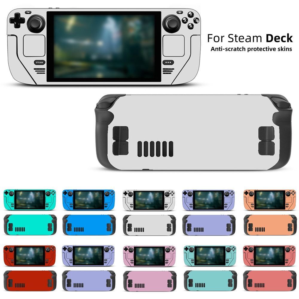 pure color Console Decor Stickers for Steam Deck Protective Cover pure ...