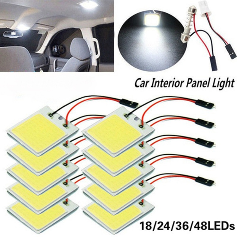 1 PCS COB LED Panel Lights DC12V Car Interior Dome Light Bulb Reading