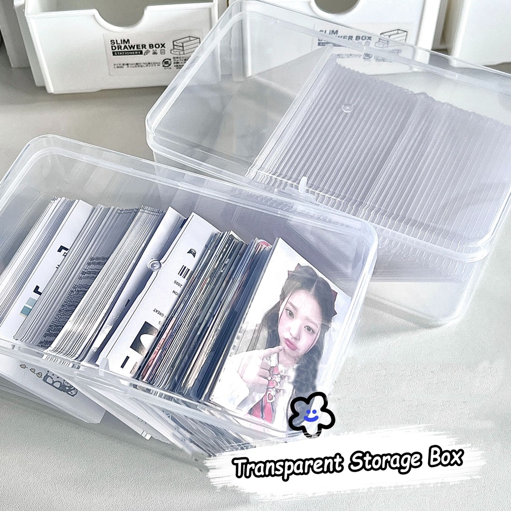 3Inch Photocard Holder Transparent Glitter Stars Card Holder Kpop Idol Card Photo Album Cards Cases School Stationery Cards Sleeves