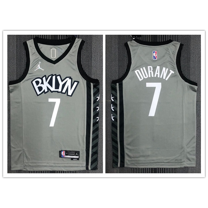 Classics 2022 nba Brooklyn Nets No.7 Durant gray basketball jersey ...