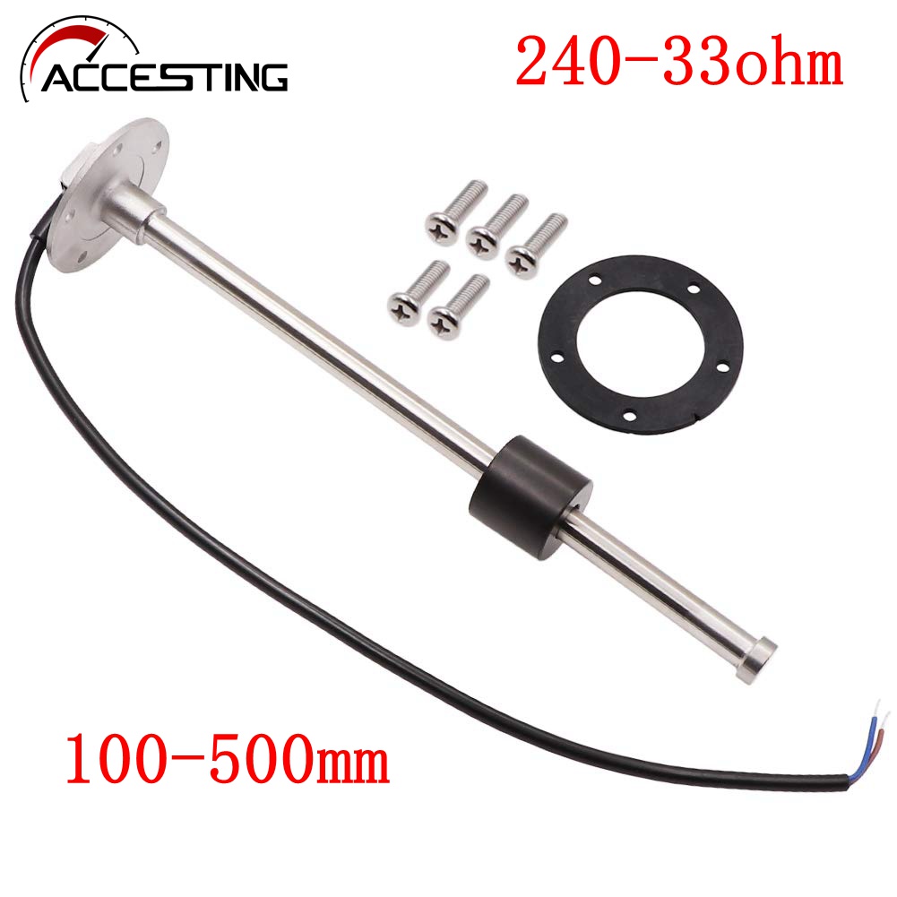 100-500mm 240~33ohm Fuel Gas Sender 5 Hole Water Level Gauge Sensor ...