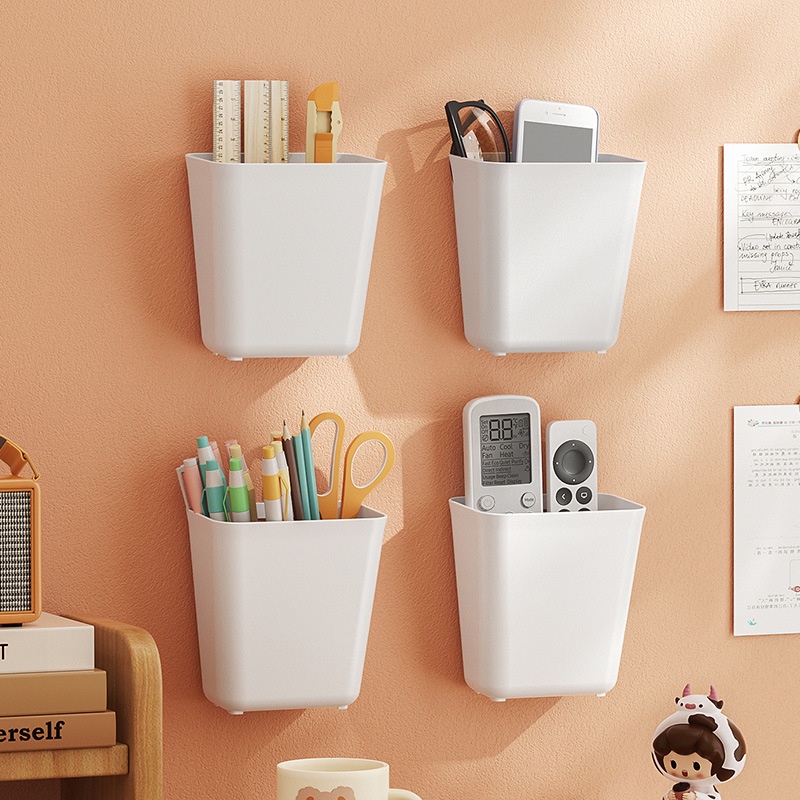 Wall Mounted Storage Box Bathroom Toilet Storage Shelf Bedside Air Conditioner Remote Control ...