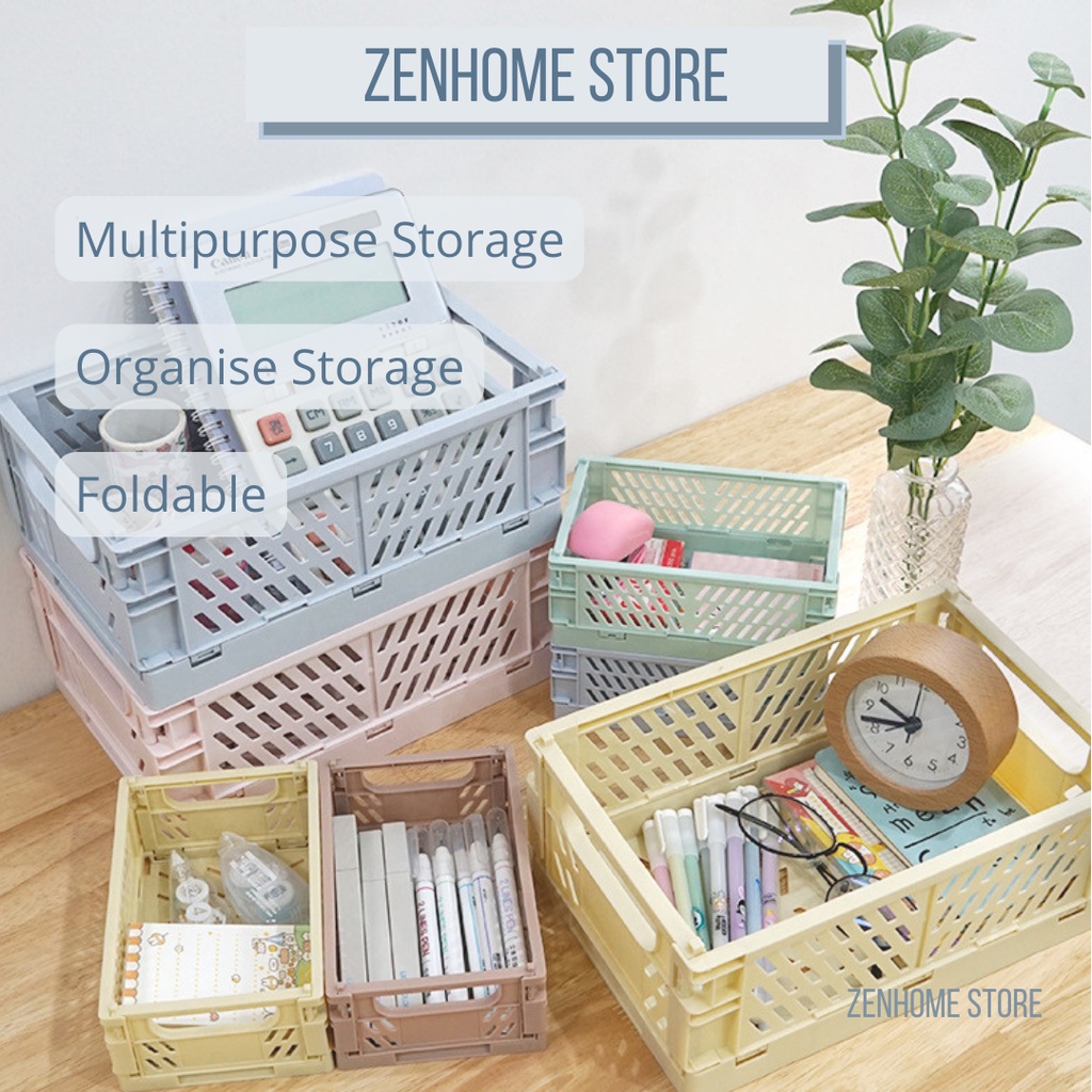 ZENHOME INS Style Foldable Basket Storage Box Multipurpose Collapsible ...