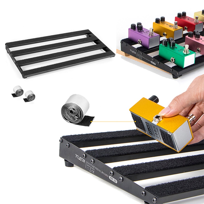 YUER Medium Guitar Effects Pedal Board PR03 Aluminum Alloy Shelf