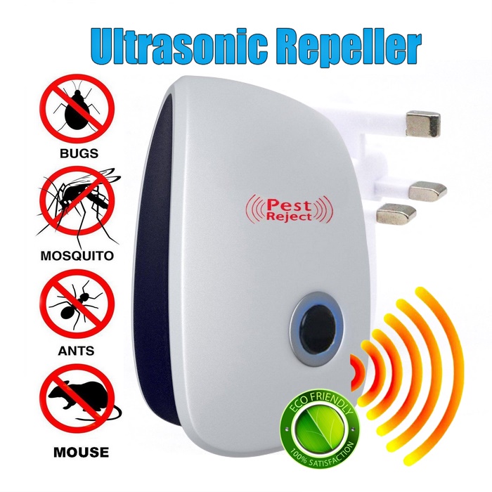 Electronic Pest Reject Control Ultrasonic Repeller Home Bug Rat