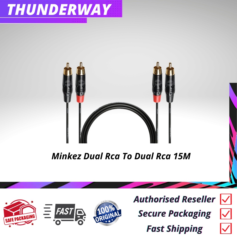 Minkez Dual Rca To Dual Rca 15M | Shopee Malaysia