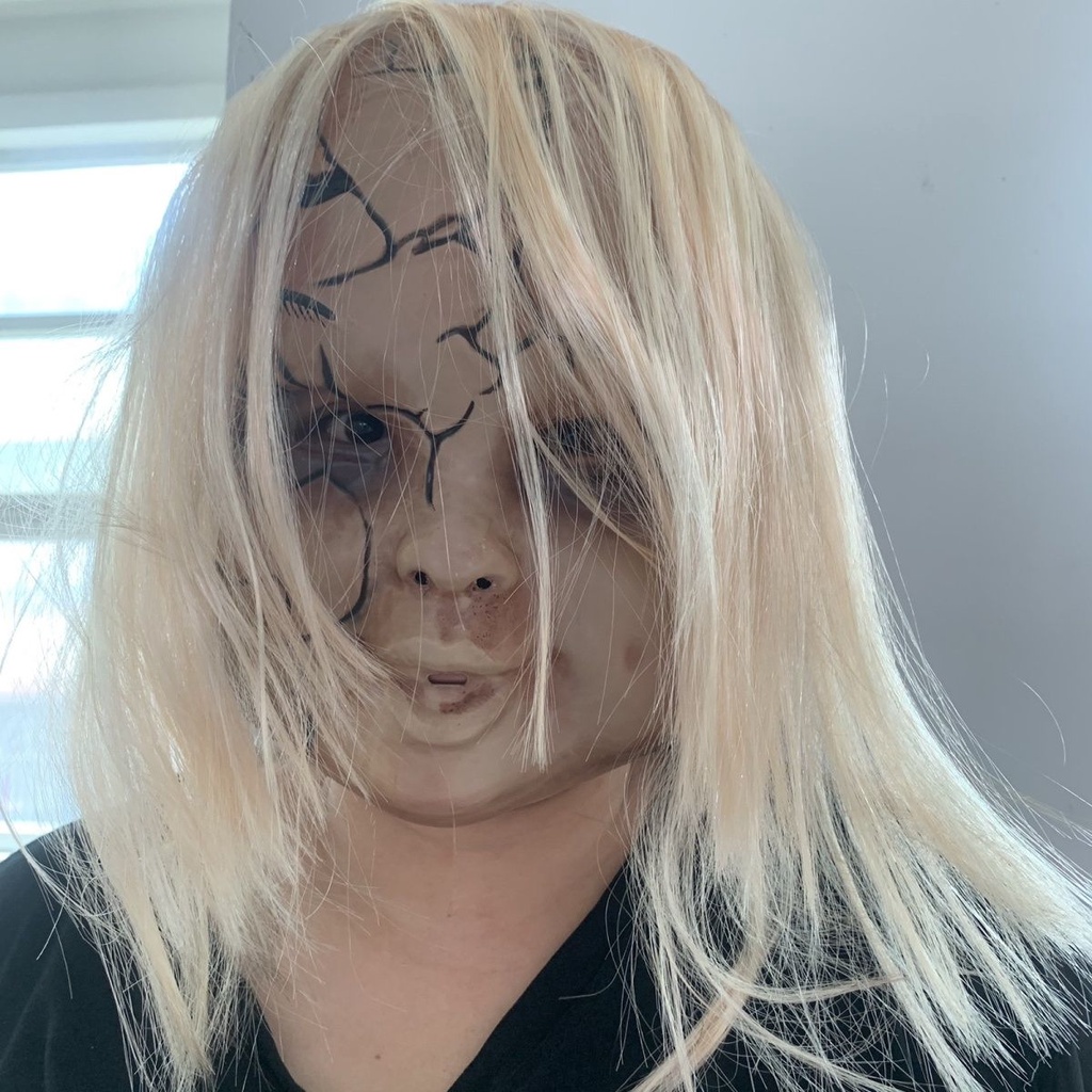 Ghost Doll Chucky Mask Halloween Scary Latex Mask Scar Mask Horror