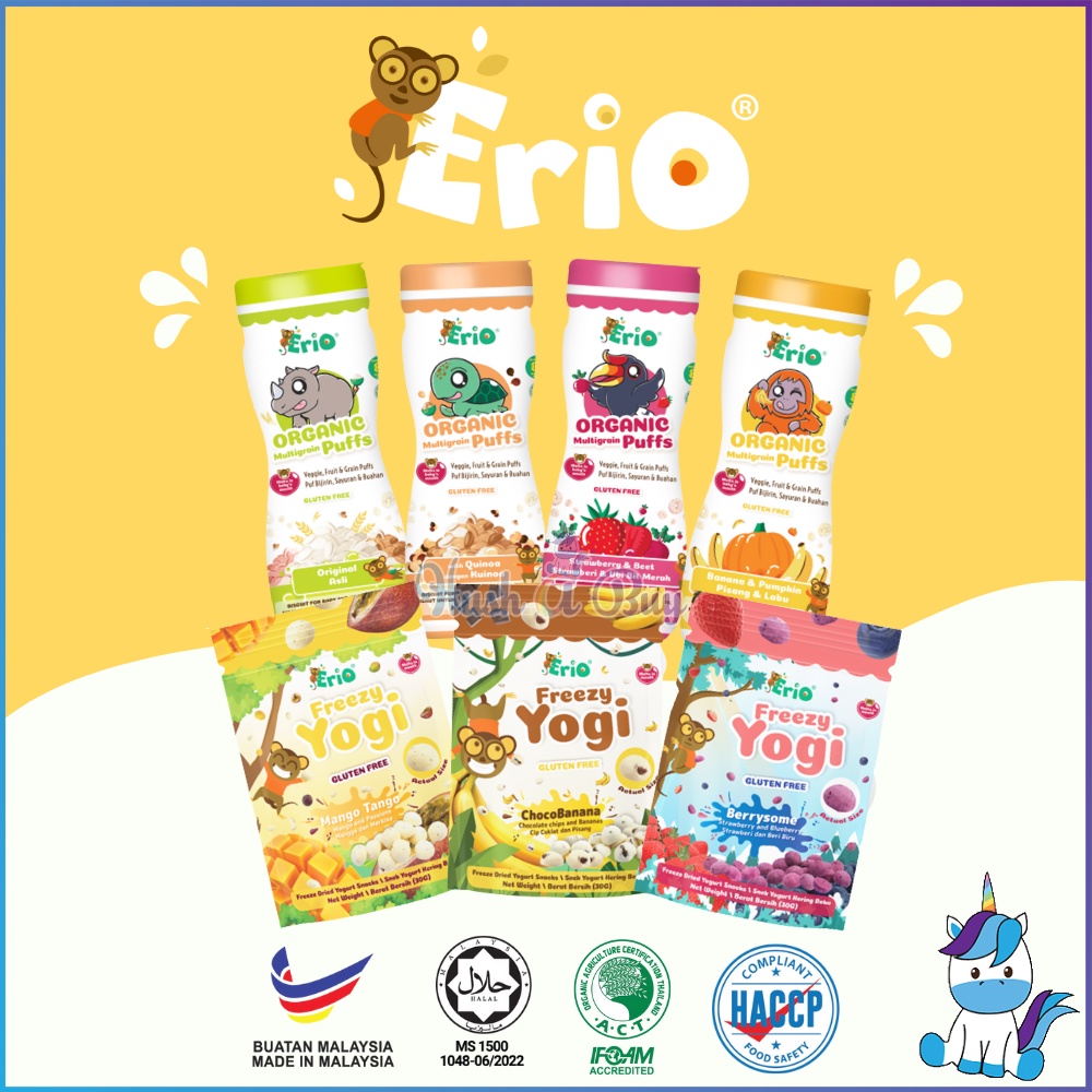 Erio Baby Freezy Yogi Freeze Dried Yogurt Snacks (30g) / Organic ...