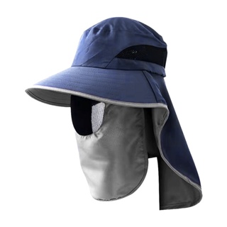 Men Hats Wide Brim Large Bucket Hat Foldable Breathable Anti UV