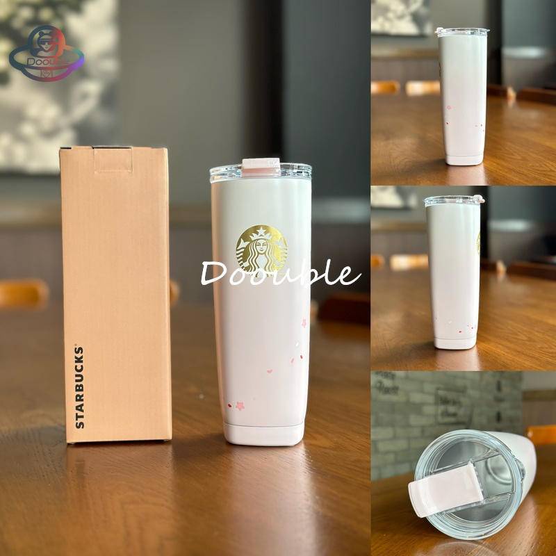 Starbucks China Peach Blossom Series 2023 Cute Rabbit Pink Glass Cup