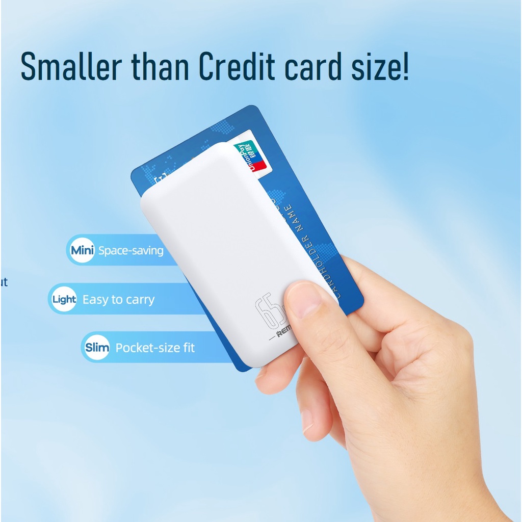 Remax RP-U9 slimmest thinnest Smallest Travel PD3.0 GaN 65W PD65W fast ...