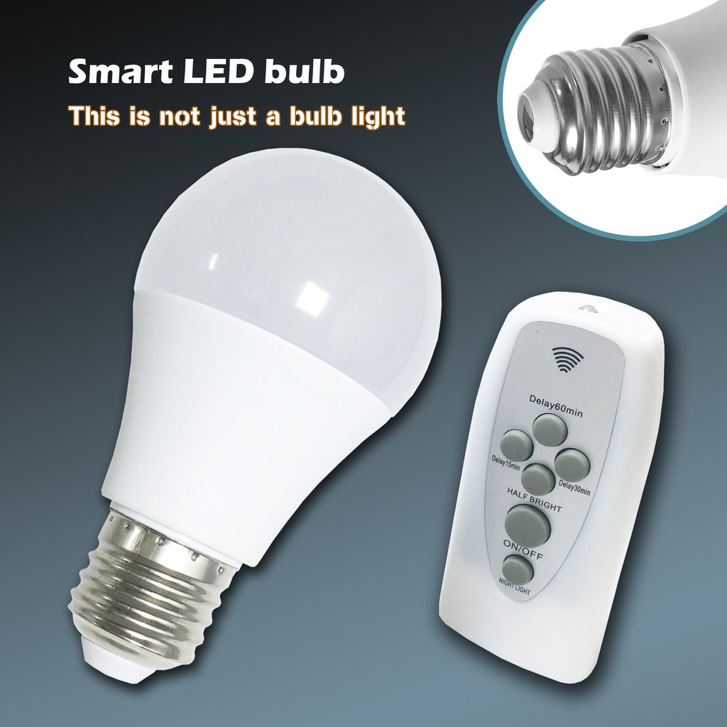 E27 LED intelligent wireless remote control bulb, three-level color ...