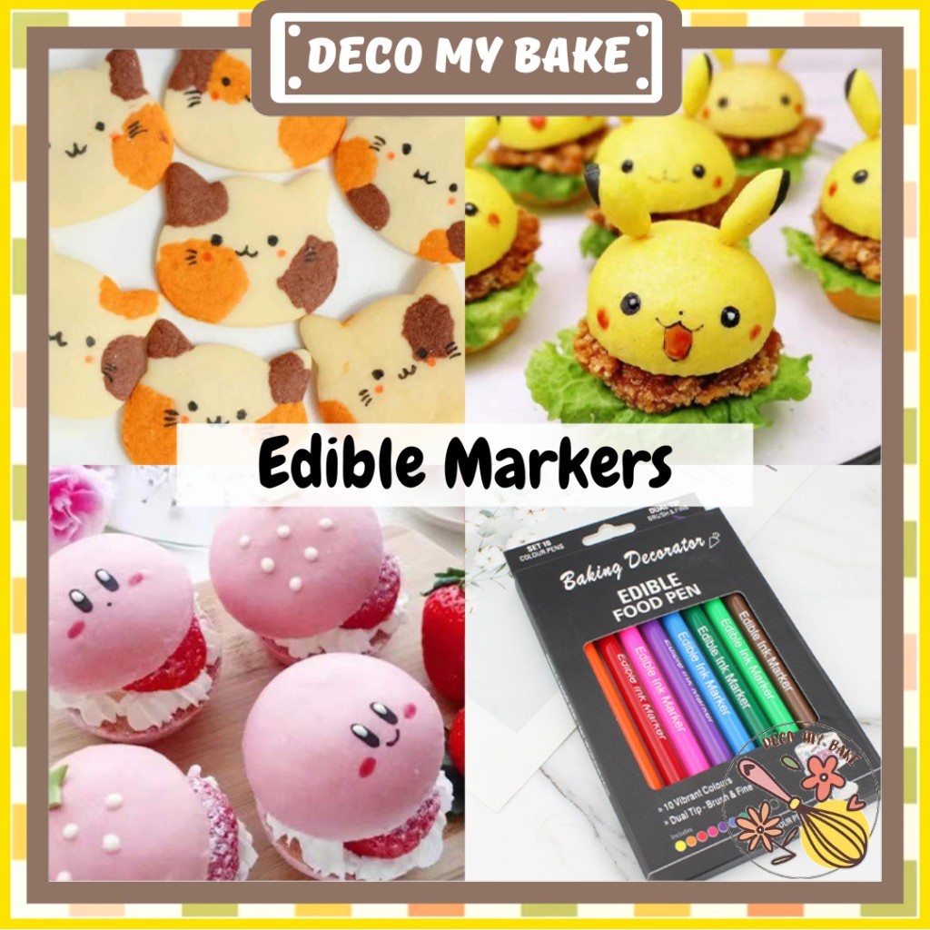 Food Color Pen Cake Decorating, Edible Markers Cookies