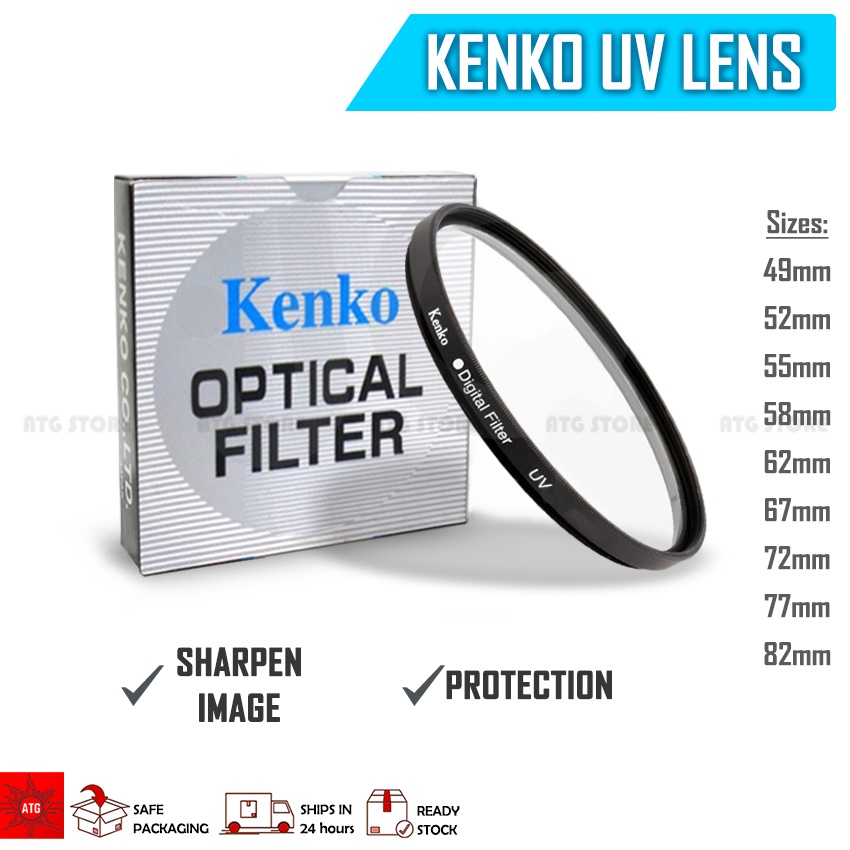 Kenko UV Lens Filters 49mm / 52mm / 55mm / 58mm / 67mm / 72mm / 77mm