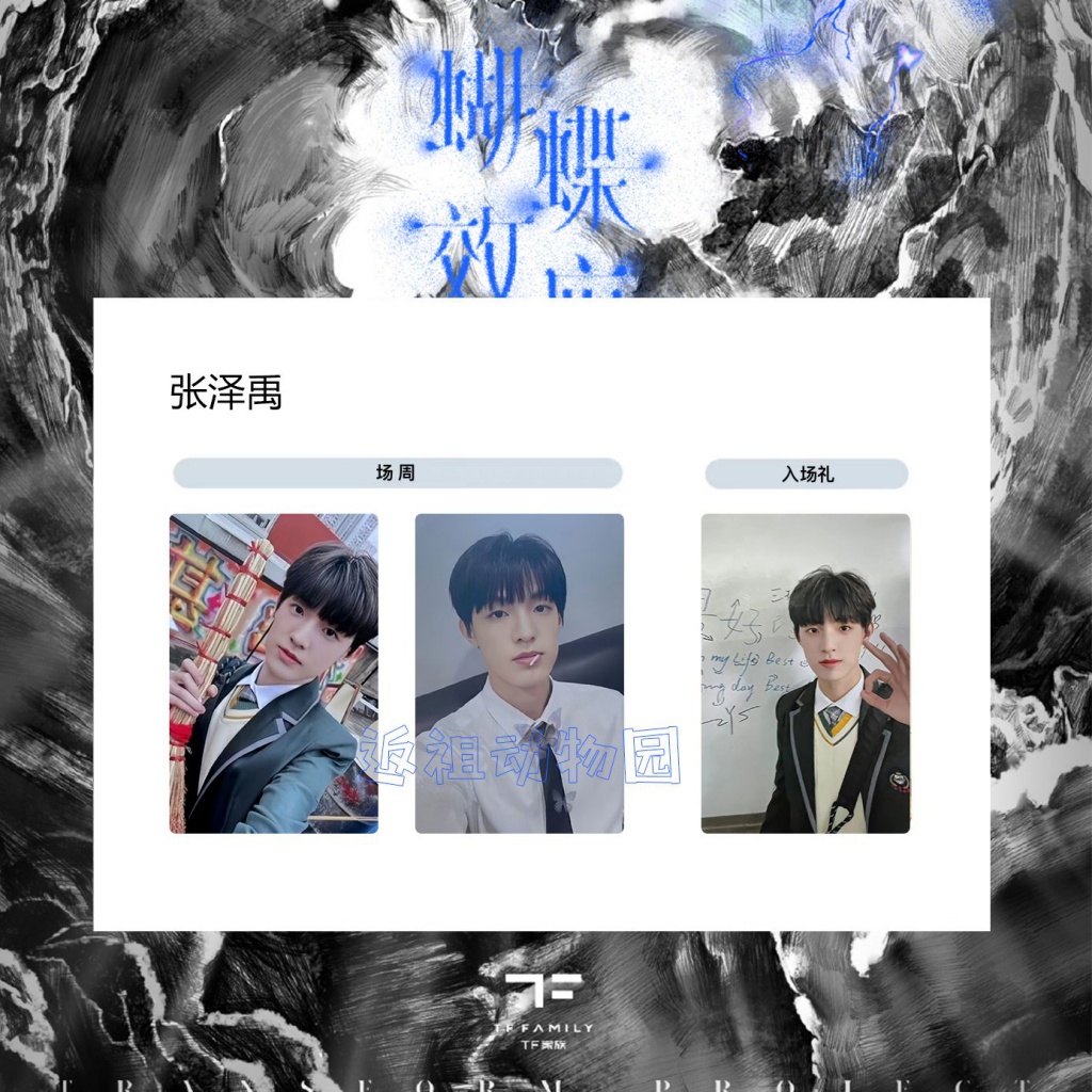 TF家族三代登陆计划蝴蝶效应重庆场演唱会场周小卡内场礼包卡TF家族周边