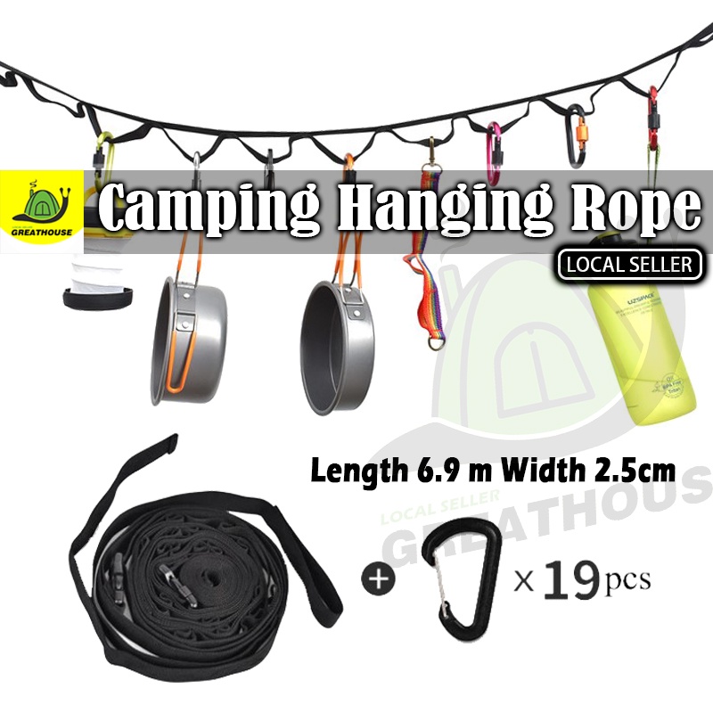 Hanging Rope Camping Lanyard Outdoor Flysheet Awning Tent Strap ...