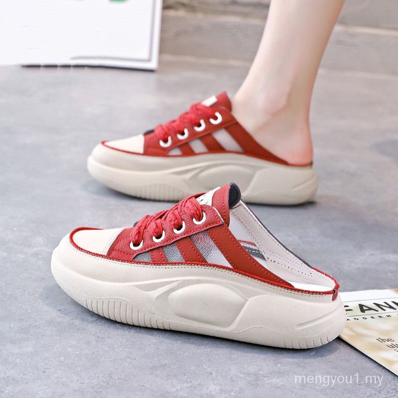 3543 Large Size Women's Shoes 41 Wide Feet Fat Feet Half Slippers