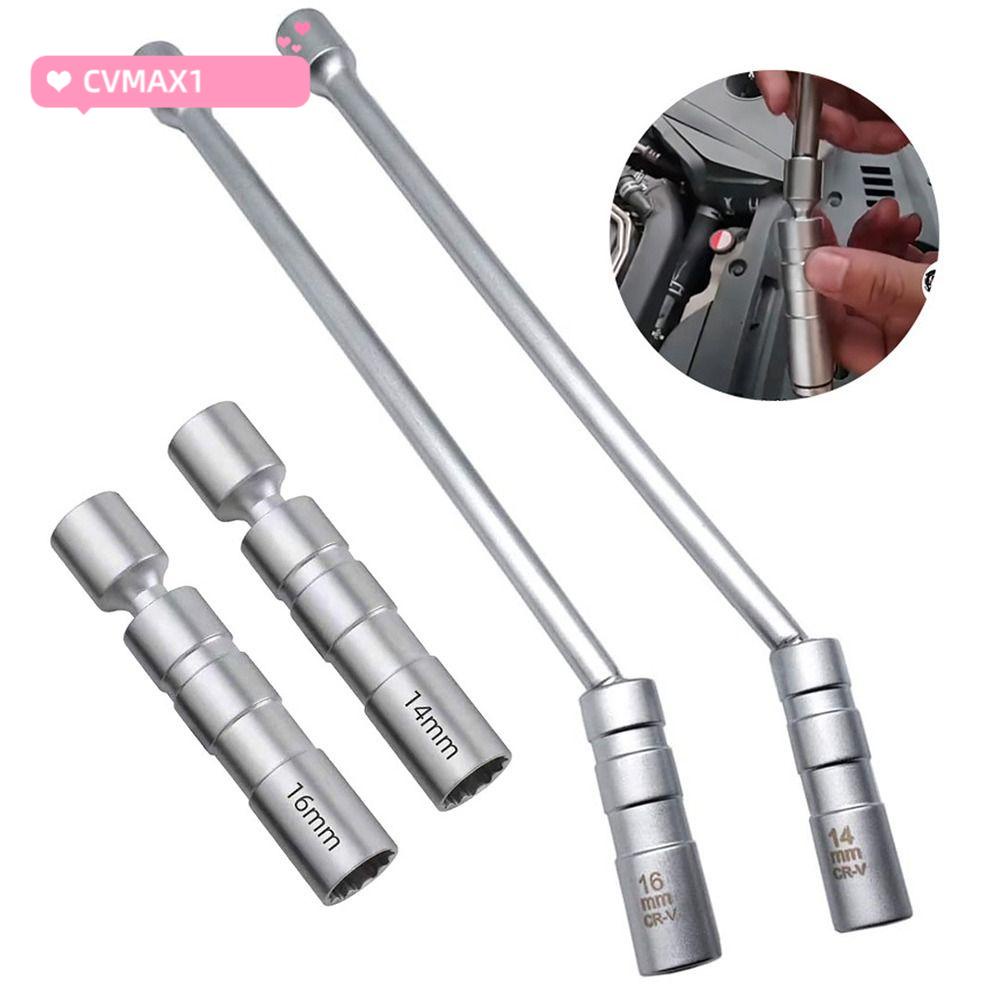 CYMX Spark Plug Wrench, 3/8" Interface Spark Plug Socket, High Hardness ...