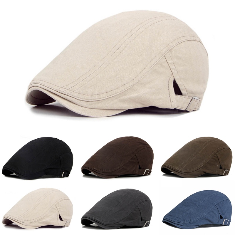 Classic Adjustable Newsboy Hats For Men Flat Cap Me Produktbild-Vorschau 6