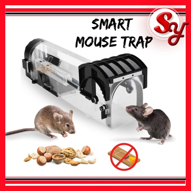 Smart Transparent Mouse Trap Rat Rodents Cage Rat Trap Box Automatic ...