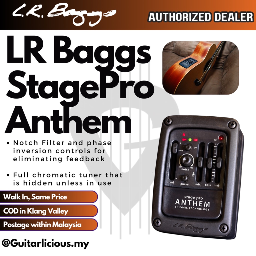 LR Baggs StagePro Anthem Acoustic Guitar Pickup ( Stage Pro / Stagepro ) Shopee Malaysia
